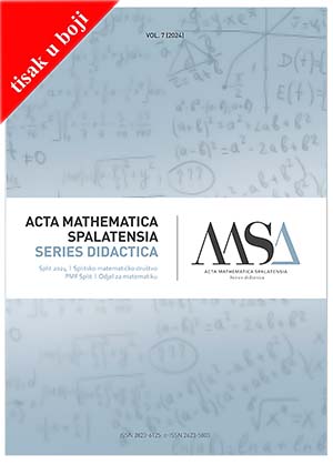 ACTA MATHEMATICA SPALATENSIA. Series didactica Vol.7 (2024) (tisak u boji), Grupa autora
