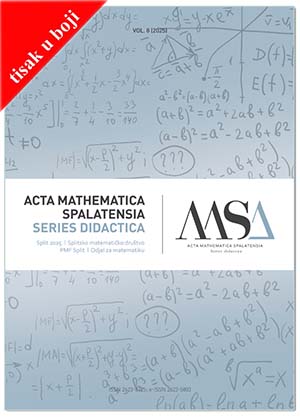 ACTA MATHEMATICA SPALATENSIA. Series didactica Vol. 8 (2025) (tisak u boji), Grupa autora