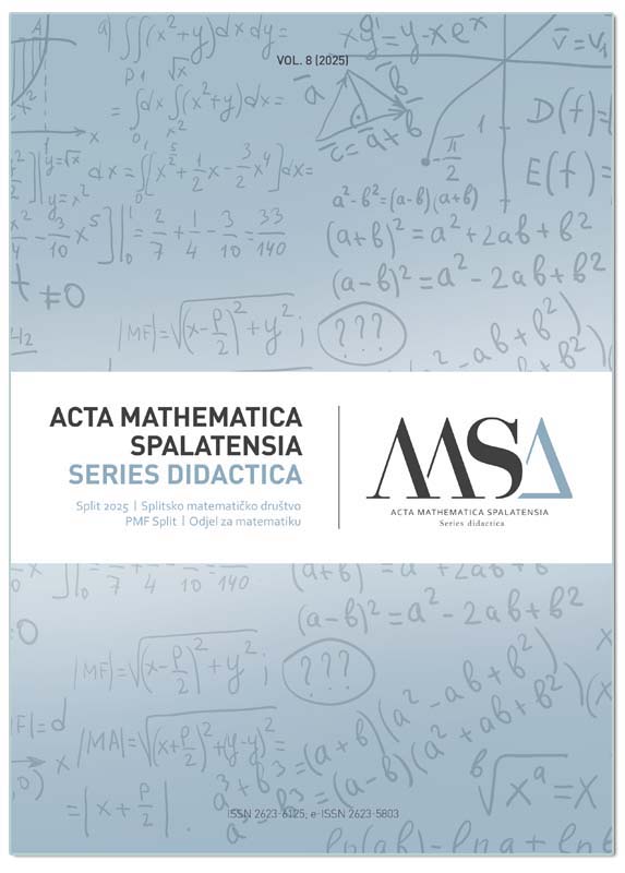 ACTA MATHEMATICA SPALATENSIA. Series didactica Vol .8 (2025) (crno-bijeli tisak), Grupa autora